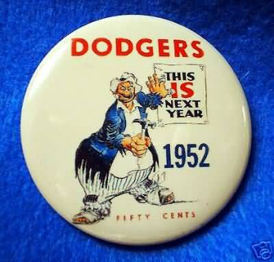 1952 Brooklyn Dodger Yearbook Pin
